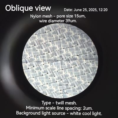 15 micron nylon mesh filter woven mesh count 470~500