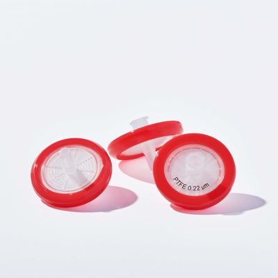 qualidade  Non Sterile Hydrophilic Disc Filter HPLC Certified PTFE Syringe Filters 0.22 Micron fábrica