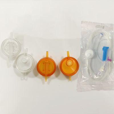 Filtros de perfusão de disco de microporo em linha IV com entrada e saída de Luer padrão